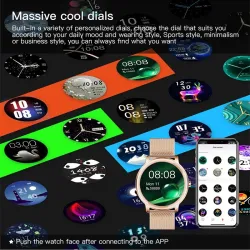 Inteligentny Smart Watch - tętno - ciśnienie krwi - wodoodporny - Android / IOSZegarki