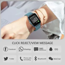 COLMI P8 Plus - 1,69 Zoll Smart Watch - GTS 2 - Full Touch - Fitnesstracker - Schlafüberwachung - Anrufe - Wasserdicht