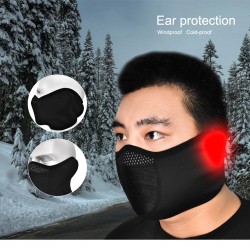 Masque facial de moto - cagoule chaude avec protection des oreilles