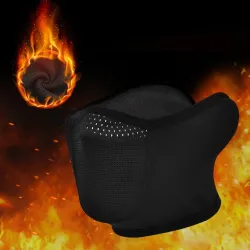 Masque facial de moto - cagoule chaude avec protection des oreilles