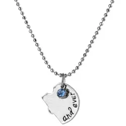 "Best Friends Forever and Ever" - hjärtformat halsband med kristaller - 4 stycken