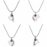 "Best Friends Forever and Ever" - collier en forme de coeur avec cristaux - 4 pièces