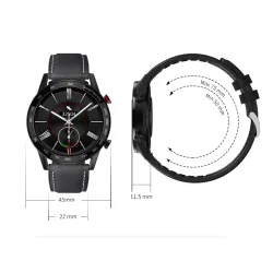 SANLEPUS - Smart Watch - Herzfrequenz - Telefonate - Training - wasserdicht - Bluetooth - Android / IOS