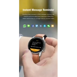 SANLEPUS - Smart Watch - Herzfrequenz - Telefonate - Training - wasserdicht - Bluetooth - Android / IOS