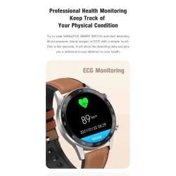 SANLEPUS - Smart Watch - Herzfrequenz - Telefonate - Training - wasserdicht - Bluetooth - Android / IOS