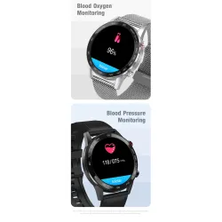 SANLEPUS - Smart Watch - Herzfrequenz - Telefonate - Training - wasserdicht - Bluetooth - Android / IOS