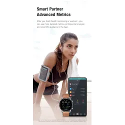 SANLEPUS - Smart Watch - Herzfrequenz - Telefonate - Training - wasserdicht - Bluetooth - Android / IOS