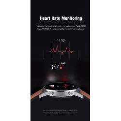 SANLEPUS - Smart Watch - Herzfrequenz - Telefonate - Training - wasserdicht - Bluetooth - Android / IOS