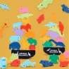 Houten balansblokken - zeeleven / wild leven / dinosaurussenleven - educatief speelgoedHouten