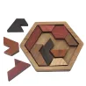 Geometric wooden puzzle - educational game