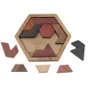 Geometric wooden puzzle - educational game