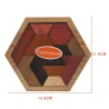 Geometryczne puzzle drewniane - gra edukacyjnaDrewniane