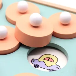 Memory matching - board game - wooden - 3D educational toy