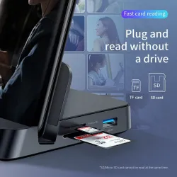 Baseus - stacja dokująca - ładowarka z podstawką - HUB typu C do HDMI - dla Samsung S20 S10 / Huawei P30Ładowarki