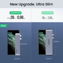 UGREEN - USB C HUB dual type-C til multi USB 3.0 4K HDMI - adapter Thunderbolt 3 - for MacBook Pro Air