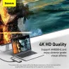 Baseus - USB 3.0 type-C HUB naar HDMI RJ45 - SD Reader PD - dockstation - splitter - voor MacBook ProHubs