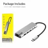 USB-C hub - multipoort adapter - splitter - USB 3 - HDMI - RJ45 PDHubs
