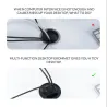 Desktop grommet - USB 3.0 HUB type-C - high speed splitter - with SD / TF / headphone / microphone adapter - for PC