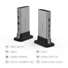 11 w 1 - USB C HUB Type-C do multi HDMI RJ45 VGA - USB 3.0 / 2.0 - adapter - stacja dokującaRozgałęźniki