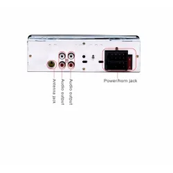 Autoradio Bluetooth Din 1 - AUX/TF/USB FM/MP3 - 60Wx4 - appel mains libres