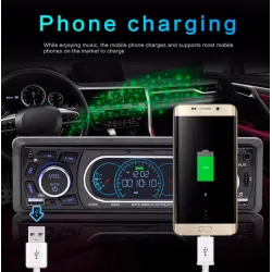 RadioRadio de coche Bluetooth Din 1 - AUX / TF / USB FM / MP3 - 60Wx4 - llamadas manos libres