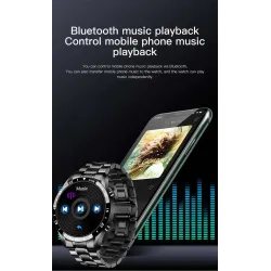 LIGE - Smart Watch - Bluetooth - heart rate monitoring - music control - waterproof