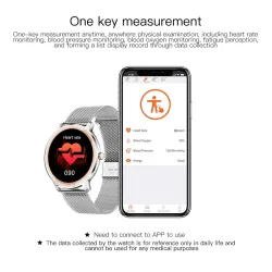 Inteligentny Smart Watch - tętno - ciśnienie krwi - wodoodporny - Android / IOSZegarki