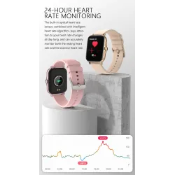 COLMI P8 Plus - 1,69 cala Smart Watch - GTS 2 - pełny dotyk - fitness tracker - monitorowanie snu - połączenia - wodoodpornyW...
