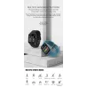 COLMI P8 Plus - 1,69 cala Smart Watch - GTS 2 - pełny dotyk - fitness tracker - monitorowanie snu - połączenia - wodoodpornyW...