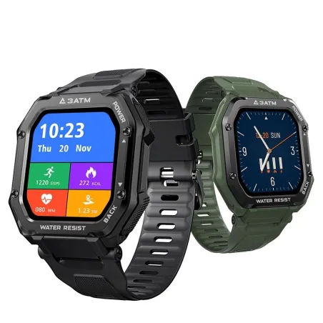 KOSPET ROCK - Smart Watch - Bluetooth - Android / IOS - wodoodporny - fitness tracker - ciśnieniomierzInteligentne zużycie
