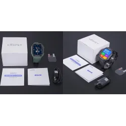 KOSPET ROCK - Smart Watch - Bluetooth - Android / IOS - wodoodporny - fitness tracker - ciśnieniomierzInteligentne zużycie