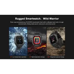 KOSPET ROCK - Smart Watch - Bluetooth - Android / IOS - waterproof - fitness tracker - blood pressure monitor