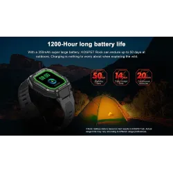 KOSPET ROCK - Smart Watch - Bluetooth - Android / IOS - wodoodporny - fitness tracker - ciśnieniomierzInteligentne zużycie