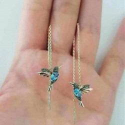Elegante Ohrhänger mit kleinen Vögeln