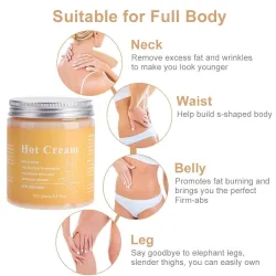 Anti cellulite massage cream - fat burner / slimming / lifting effect - hot ginger