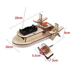 Wireless RC model - wooden scientific experiment - educational toy - DIY kit