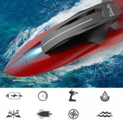 2.4G RC Boats Speed Racing Boat 2 Channels Dual Motor Remote Control Boats for Kids Adult Racing Boat with light water