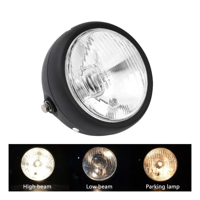 Luces6 1/2 "- lámpara de faro retro para motocicleta