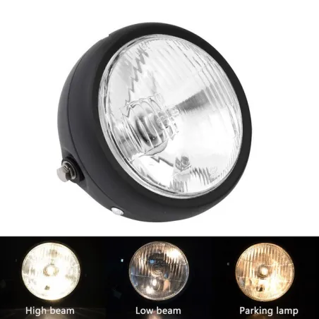 Luces6 1/2 "- lámpara de faro retro para motocicleta
