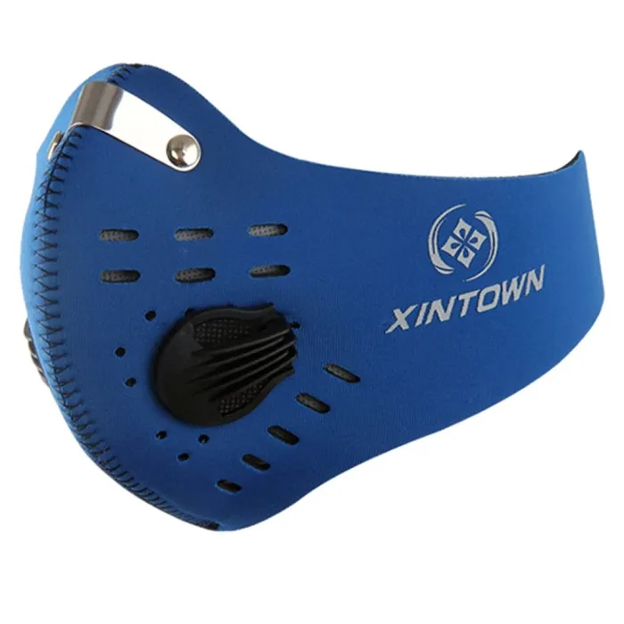 PM25 - maschera protettiva bocca/viso - doppia valvola aria - anti batterica / anti inquinamento