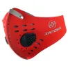 PM25 - skyddande mun / ansiktsmask - dubbel luftventil - antibakteriell / förorening