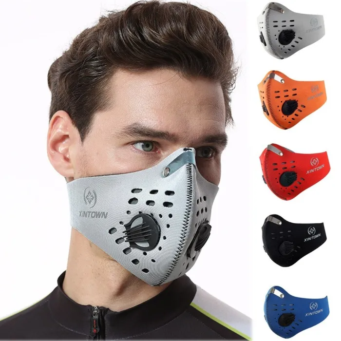 PM25 - Mundschutz / Gesichtsmaske - Doppelluftventil - antibakteriell / anti-verschmutzung
