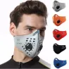 PM25 - maschera protettiva bocca/viso - doppia valvola aria - anti batterica / anti inquinamento
