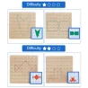 Creative graphics - rubber ties / nails - wooden puzzle board - educational toy