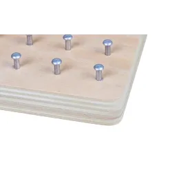 Creative graphics - rubber ties / nails - wooden puzzle board - educational toy