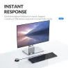 Desktop grommet - USB 3.0 HUB type-C - high speed splitter - with SD / TF / headphone / microphone adapter - for PC