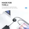 Przelotka na biurko - HUB USB 3.0 typ-C - rozdzielacz wysokiej prędkości - z adapterem SD/TF/słuchawki/mikrofon - do PCHuby