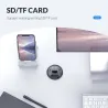 Desktop grommet - USB 3.0 HUB type-C - high speed splitter - with SD / TF / headphone / microphone adapter - for PC