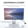 Desktop doorvoertule - USB 3.0 HUB type-C - high speed splitter - met SD / TF / hoofdtelefoon / microfoon adapter - voor PCHubs