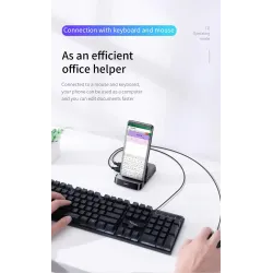 Baseus - stacja dokująca - ładowarka z podstawką - HUB typu C do HDMI - dla Samsung S20 S10 / Huawei P30Ładowarki